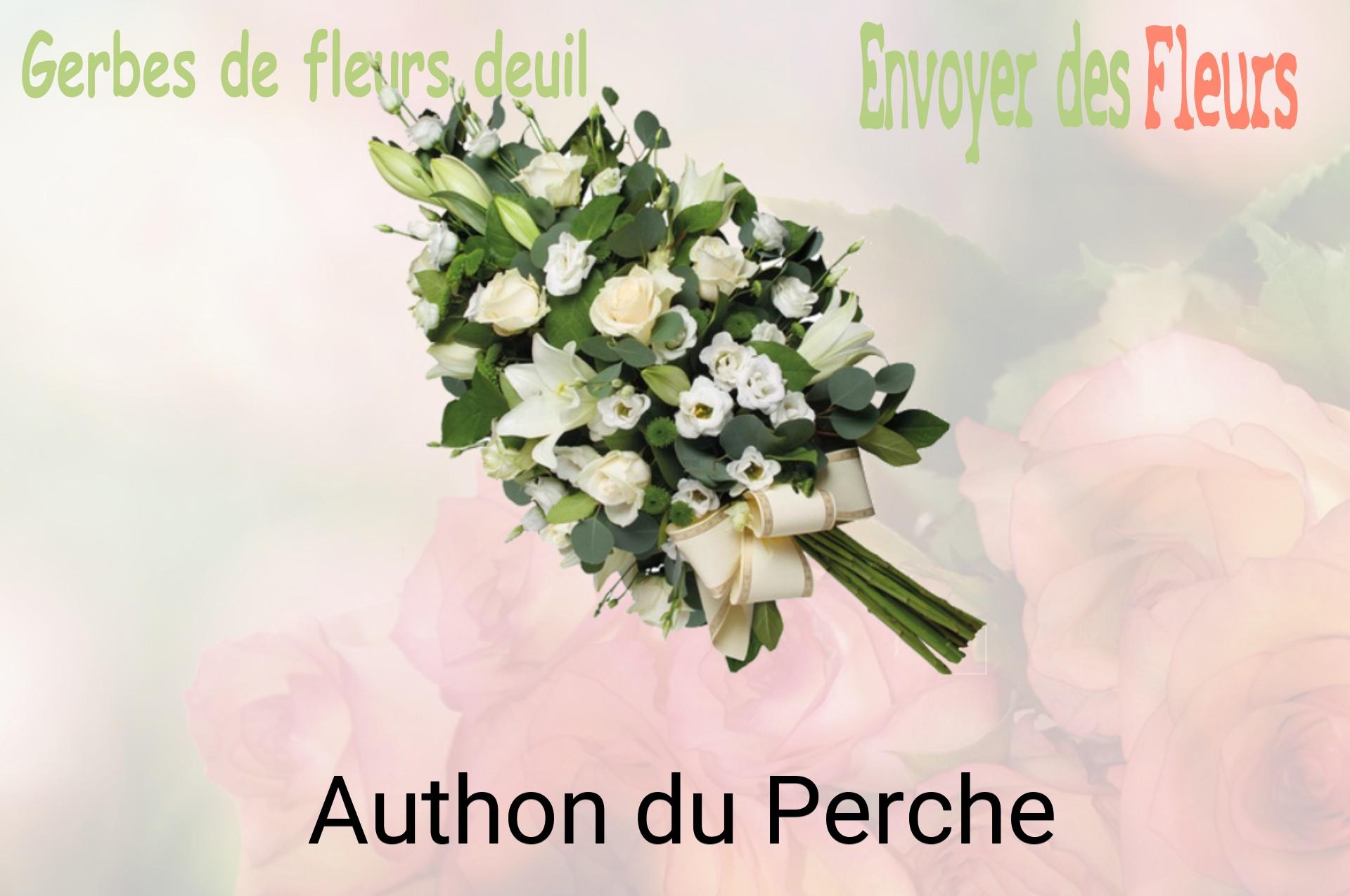 Gerbe de fleurs de deuil livrée à Authon-du-Perche